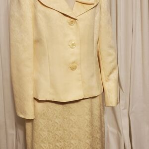 Elegant Yellow Floral Suit Set